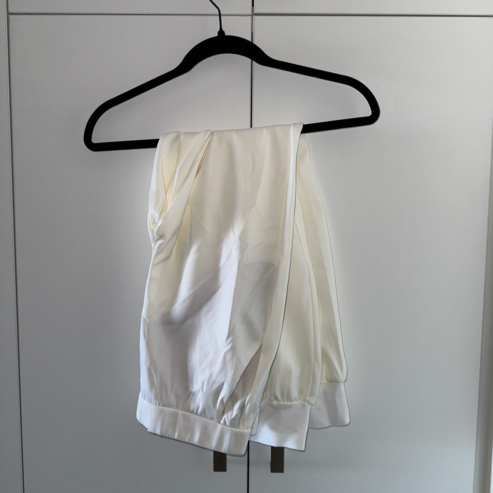 Express White jogger work pant